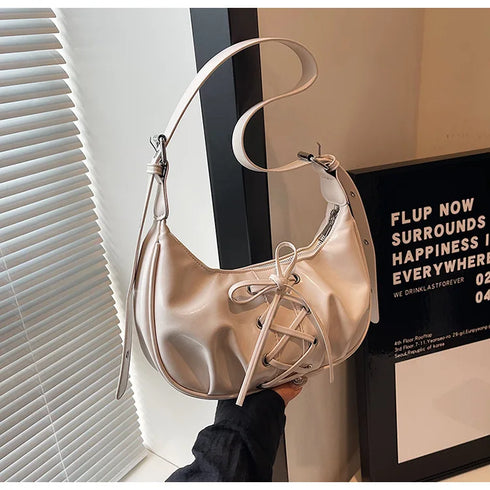 編み上げリボンバッグ