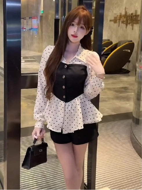 ドッキングドットシャツ