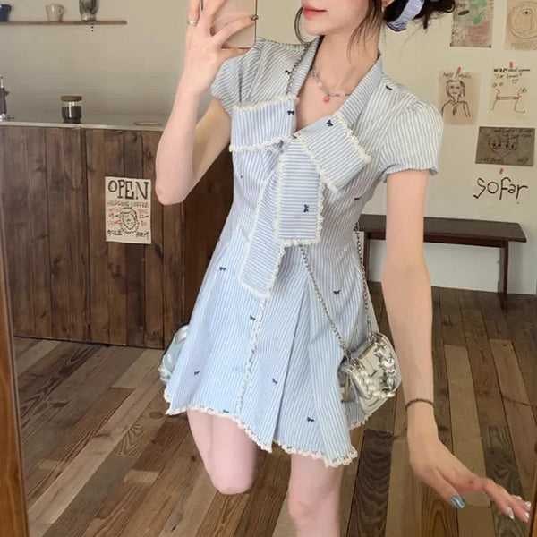 リボン制服ワンピース