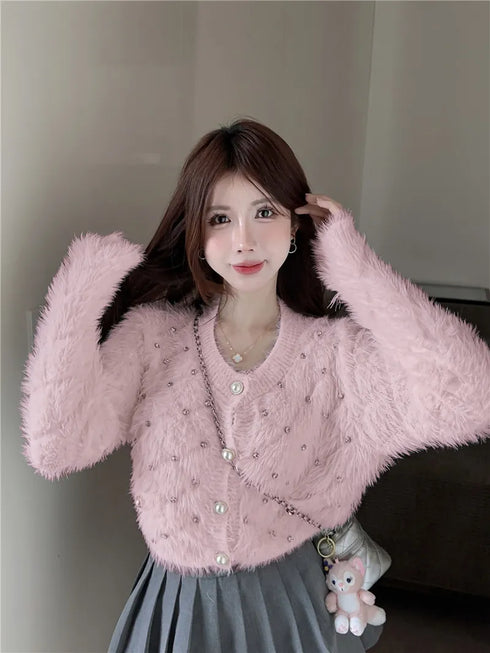 ジュエリーふわふわニット