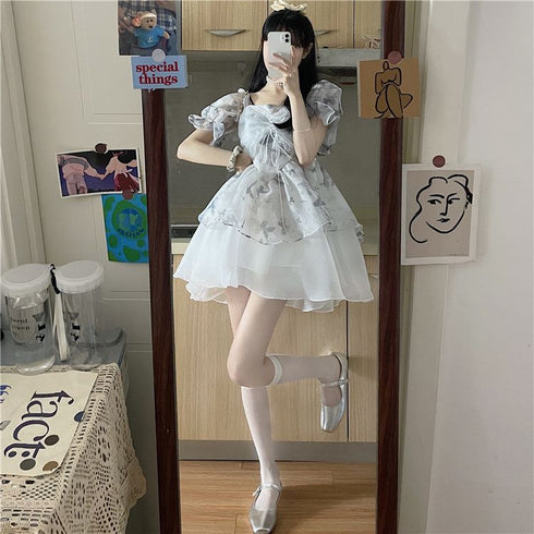 フェアリーグレーシフォンワンピース