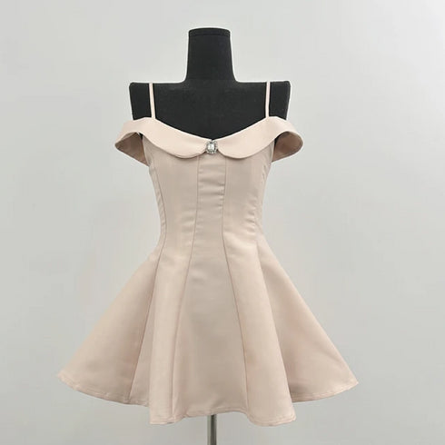 オフショルデザインアイドルワンピース