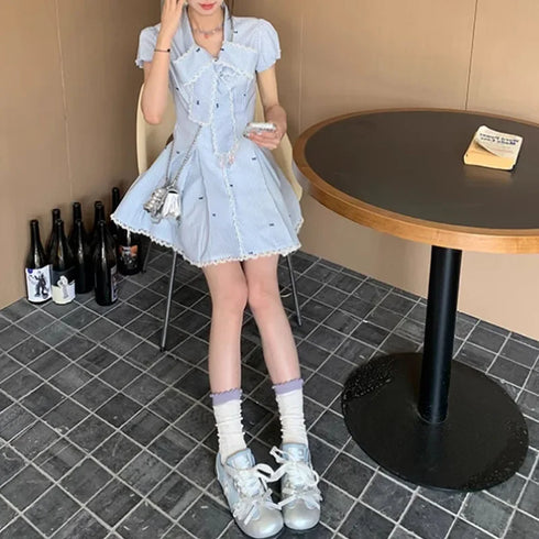 リボン制服ワンピース