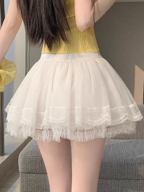 ショーパン付きチュールスカート