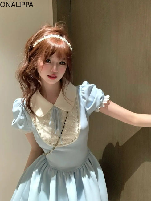 スカイブループリンセスワンピ