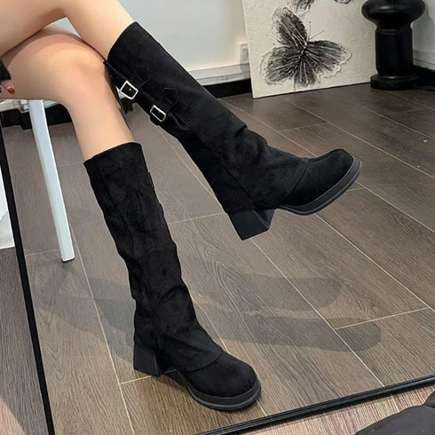 2wayウエスタンベルトロングブーツ