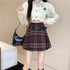 カラーチェックプリーツスカート