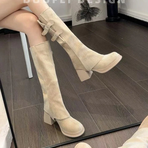 2wayウエスタンベルトロングブーツ