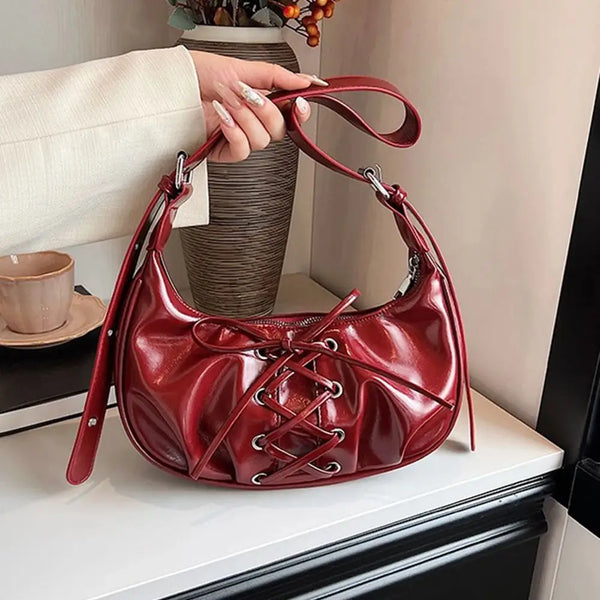 編み上げリボンバッグ