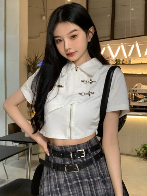 デザインホワイトシャツ