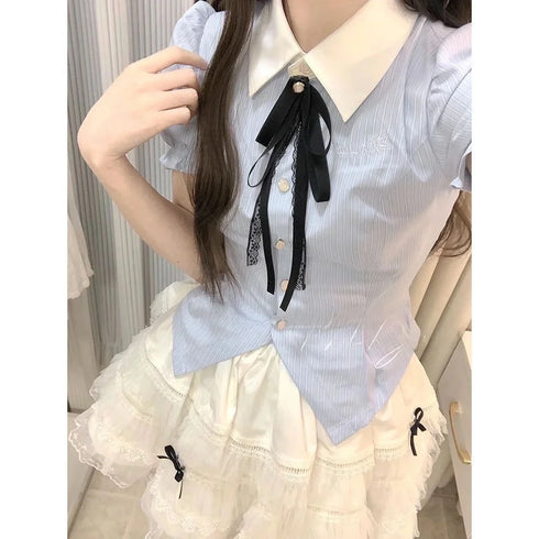 ブラックリボンアクセントセットアップ