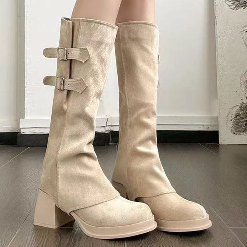 2wayウエスタンベルトロングブーツ