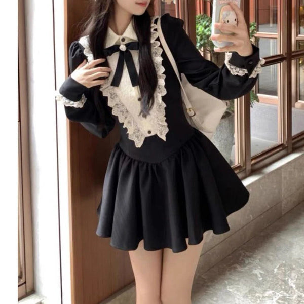 フリルメイドガールワンピ