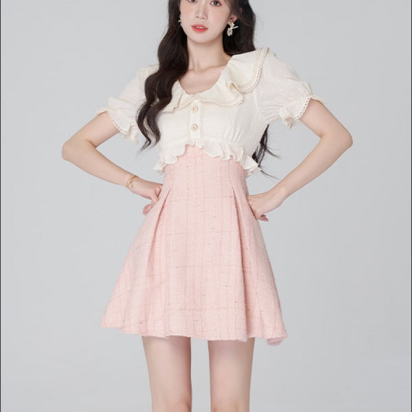 ショートボレロドッキングワンピース