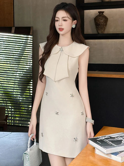 リボンデザインレディワンピース