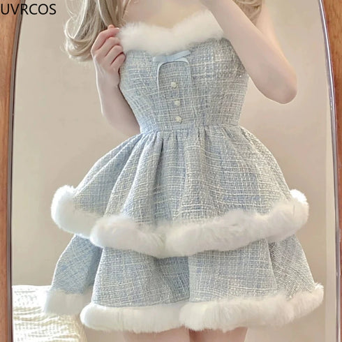 ふわふわライトブルーセットアップ