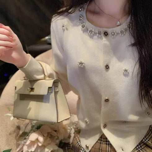 ビジューカーディガン