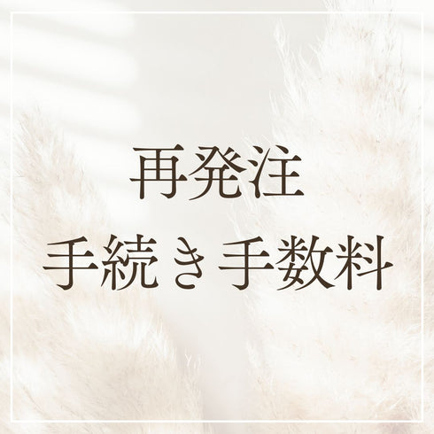 再発注手続き手数料