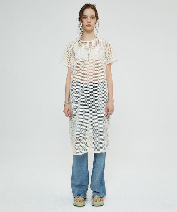 Crossheバッグはワンピースを開く(クリーム)