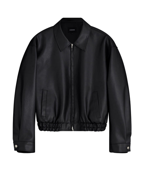 サイズのバンディングレザージャケット