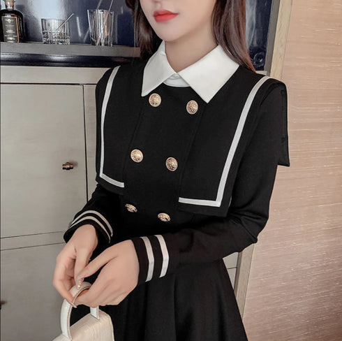 セーラー服デザインワンピース