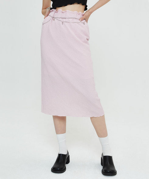 リラクゼーションシルチャースカート(ライトピンク)