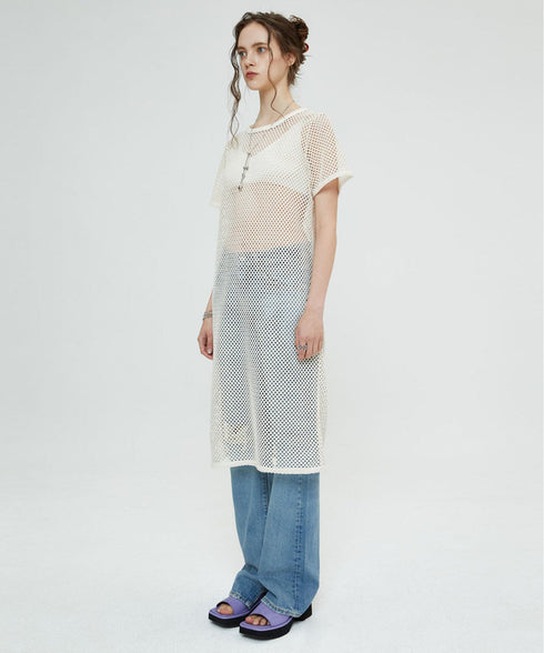 Crossheバッグはワンピースを開く(クリーム)