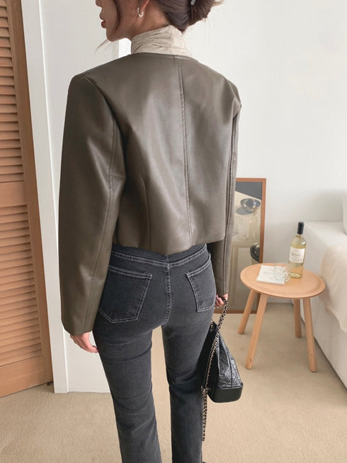 デイリーフェイクレザージャケット