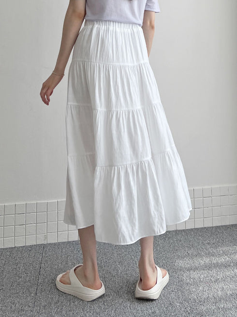 4段フリルティアードスカート
