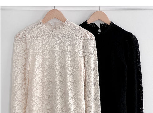 シースルーレースフェミニントップス