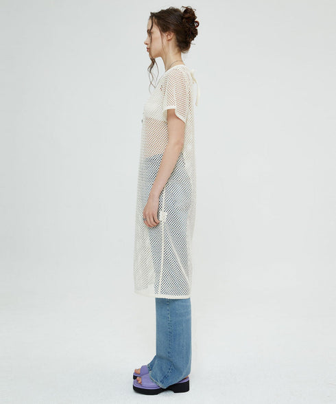 Crossheバッグはワンピースを開く(クリーム)