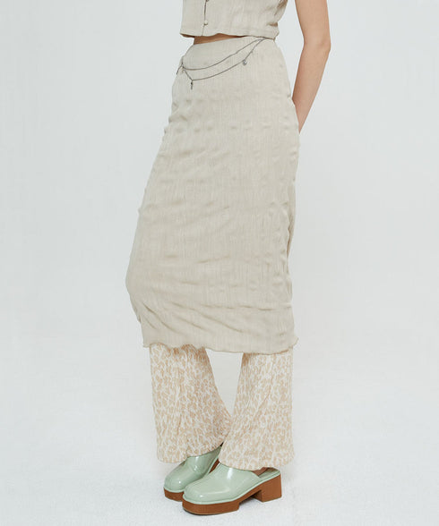 webiスカート(ベージュ)