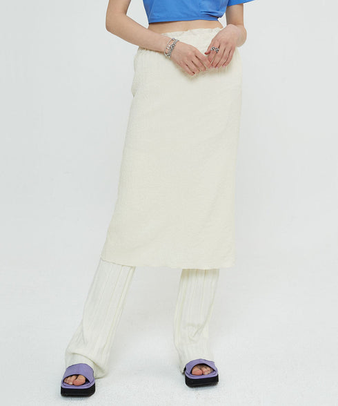 リラクゼーションシルチャースカート(クリーム)