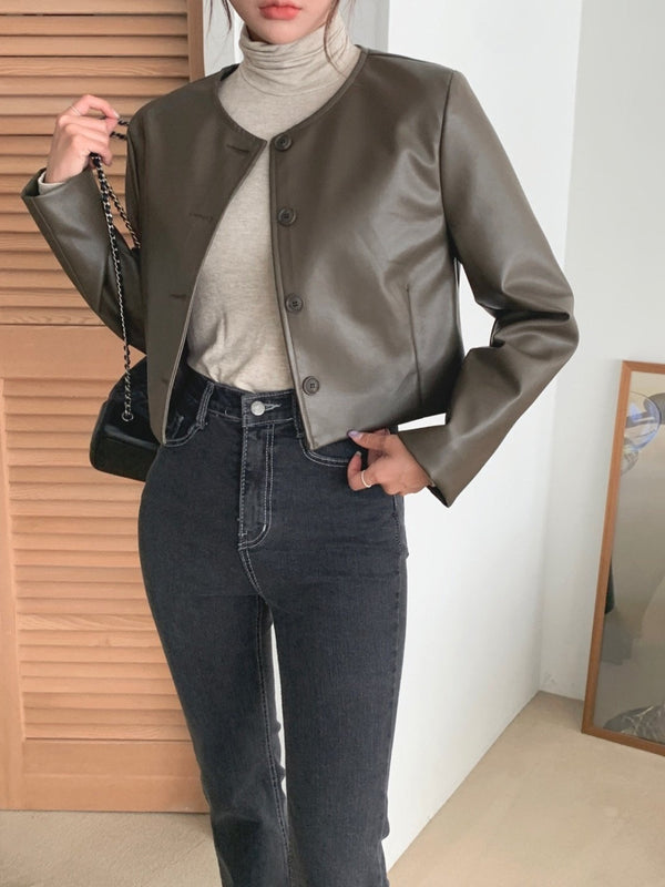 デイリーフェイクレザージャケット