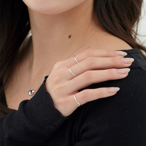silver simple ring