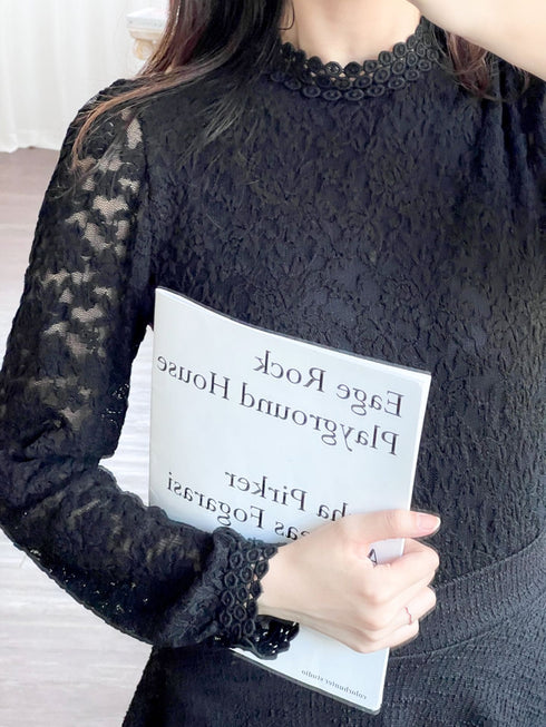 シースルーレースフェミニントップス