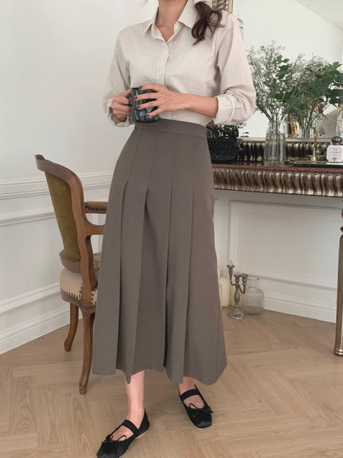 クロップジャケットロングスカートセットアップ