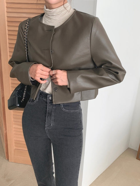 デイリーフェイクレザージャケット