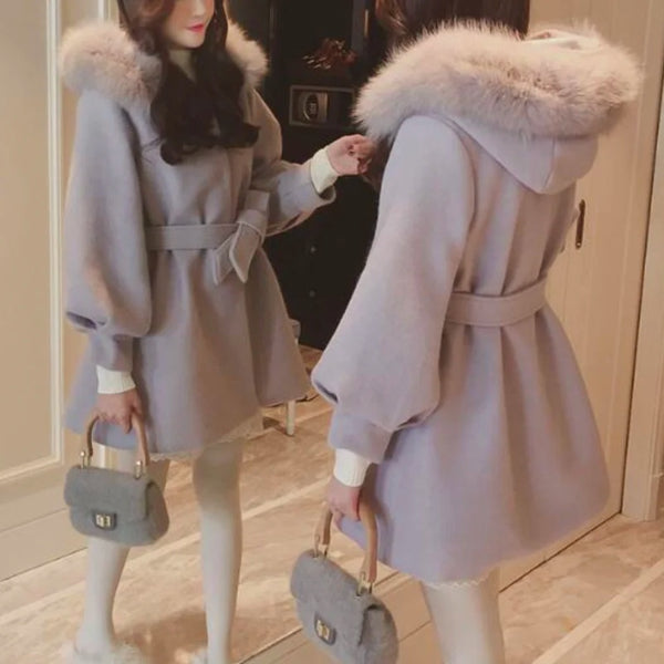 フードファーレディコート