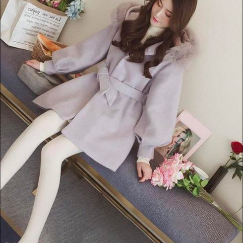 フードファーレディコート