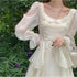 ロングスリーブホワイトプリンセスワンピ