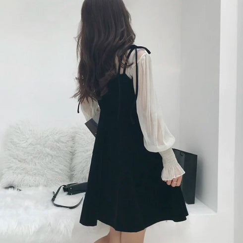 ふわ袖ワンピースSET