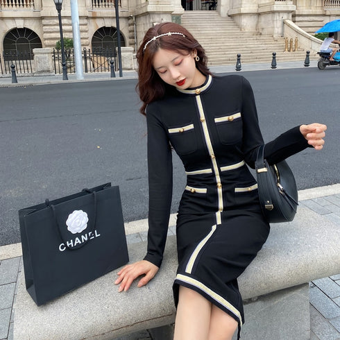 ホワイトラインブラックワンピ