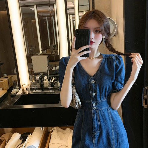 デニムワンピース