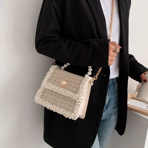 パールツイードミニバッグ