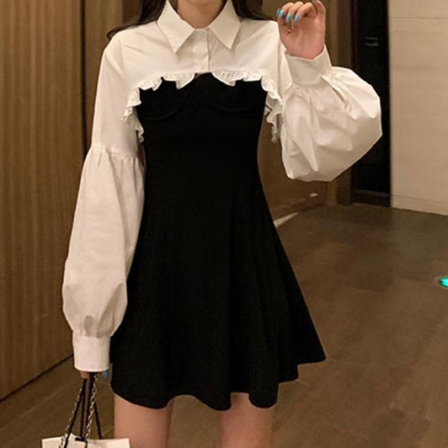 ミニブラウスワンピセット