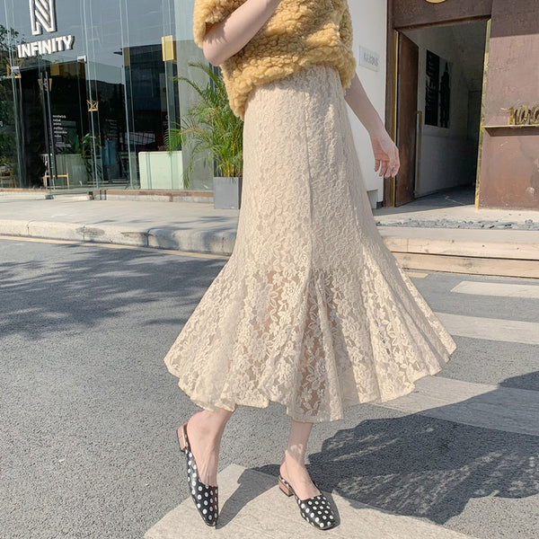 レースマーメイドスカート