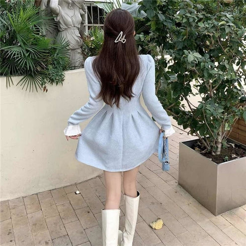 デザインカラーワンピ