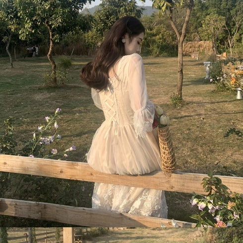 編み上げリボンプリンセスドレス