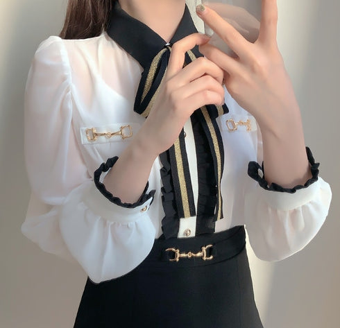 りぼんフレンチシャツ